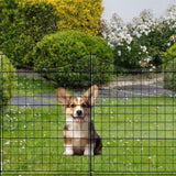 5 Panels Metal Decorative Garden Fence 36", No Dig Animal Dog Barrier, Garden Temporary 88338050