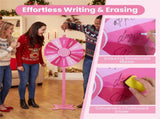24 Inch Height Adjustable Prize with Smooth Spin, 2-in-1 Tabletop & Floor Standing Spinning 93646936