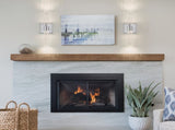 Contemporary Crystal Wall Light, Chrome Finish with Bubble Crystal, 2-Light Sconce for Bathroom, W1340P225796