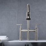 Pull Down Double Handle Kitchen Faucet 98917656