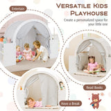 Versatile Kids Playhouse With totally 8 cubbies and 2 countertops 25708156