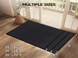1PC Dark Gray PVC Composite Commercial Entrance Mat, 90x150x0.7cm, Extra-Long Heavy-Duty Floor 92081836