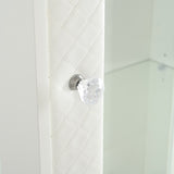 71'' Tall Display Cabinet with Single Upholstered Glass Door, China Cabinet, Wine Cabinet with 5 N845P277577W