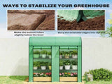 Garden Bed with Mini Greenhouse 73990921