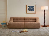 Shoes sofa-in-a-Box, Memory Foam 2-Seater Couch, No Installation & Easy to Transport, Deep Seat W668P381958