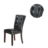 Faux Leather Upholstered Dining Chair, Black SR011750