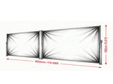 71" x 236" Retractable Patio Side Awning, 280 g Waterproof Polyester Privacy Screen with UV 30 04871189