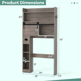 Toilet Storage Cabinet Gray 94608854