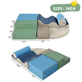 Soft Climb and Crawl Foam Playset 6 in 1, Soft Play Equipment Climb and Crawl Playground for N710P223031D