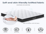 Twin Size Mattress,12 Inch Hybrid Mattress, Individually Pocketed Innerspring, Medium Firm T3962P406342