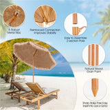 7.2 foot portable beach umbrella with adjustable tilt 05410174