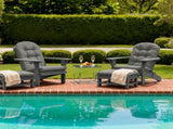 Outdoor Adirondack Chair Cushions 44x19x4 inch Waterproof Rocking Chair Cushion with 17x19 Ottoman 33697739