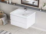 24" Floating Bathroom Vanity with Sink, Modern Wall-Mounted Bathroom Storage Vanity Cabinet with W1573P152683