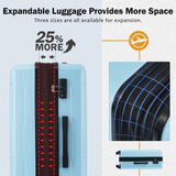2 Piece Luggage Set with Bags Expanable Spinner Wheels ABS Lightweight Suitcase with TSA Lock N732P198744N