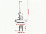 25W Portable UVC Lamp with Ozone Purifier & Remote Control, 30/60/120 Min Timer, for Living Room, 57051705