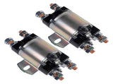 Set of 2 Solenoid Fit for Yamaha G1 Gas Golf Cart 12V 6 Terminal 12 Volt 100A 2-Cycle Gas 94880707