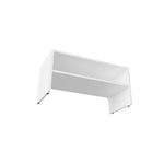 ZUN White 2-Shelf Shoe Rack B062P230636