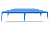 10'x20' Outdoor Party Tent with 6 Removable Sidewalls, Waterproof Canopy Patio Wedding Gazebo, Blue 53823303