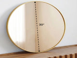 Round Wall Mirror,Bathroom Mirror Shatterproof with Hook,HD Anti-Fog for Over 50654720