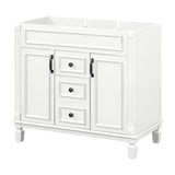 ZUN 36'' Bathroom Vanity without Top Sink, Cabinet only, Modern Bathroom Storage Cabinet with 2 Soft WF305078AAK