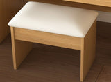 Vanity Table with LED-Illuminated Mirror, Power Outlet, Hairdryer Holder & Stool Compact Dressing 71925023