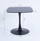 ZUN Special Dining Table,MDF Dining Table , Kitchen Table,Black,exective desk 29393406