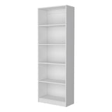 Sutton 4 Shelves Bookcase with Modern Storage Shelves B128P176165
