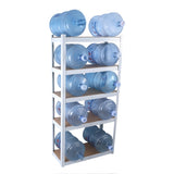 ZUN 5 Tier Laminated White Metal Shelving Unit Adjustable Garage Storage Utility Rack Heavy Duty Shelves 02251443