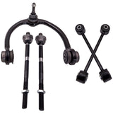 12 Pcs Front Inner & Outer Tie Rod End Link & Upper Control Arm for Jeep Grand 68131448