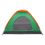 ZUN 2-Person Waterproof Camping Dome Tent for Outdoor Hiking Survival Orange & Green 14786622