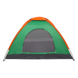 ZUN 2-Person Waterproof Camping Dome Tent for Outdoor Hiking Survival Orange & Green 14786622