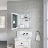 24'' W x 26'' H Surface Frameless Mirror Medicine Beveled Mirror Edges Bathroom Medicine W2287P250732