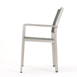 ZUN Cape Coral Outdoor Wicker Dining Chairs with Aluminum Frames, 2-Pcs Set, Grey 60449.00