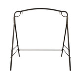 ZUN Outdoor Garden Iron Art Swing Frame Bronze 66663067