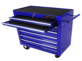 7 DRAWERS MULTIFUNCTIONAL TOOL CART WITH WHEELS-BLUE W1102107326