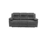 Contemporary Motion Sofa 1pc Couch Metal Reclining Plush Cushion Living Room Furniture Slate Blue B011P205569