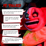 6ft Yellow Eyed Clown Outdoor Halloween Decorations 21191499