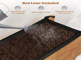 Pine Wood Raised Garden Bed with Drainage Holes & Protective Liner, Indoor Outdoor Planter Box for 48342172