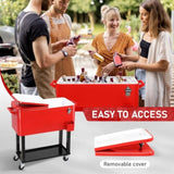80Qt Red Box Black Square Foot Tube With Drain Pipe Freezer Incubator 63610746