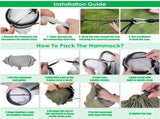 3-in-1 Camping Hammock with Automatic Pop-Up Mosquito Net, Lightweight 70D Nylon Portable Hammock 31433634
