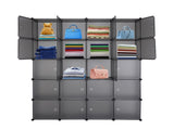 20 Cube Organizer Stackable Plastic Cube Storage Shelves Design Multifunctional Modular Closet 89154546