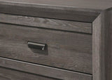 1pc Contemporary Nightstand End Table with Two Storage Drawers Brown Gray Finish Bedroom Wooden B011P163844