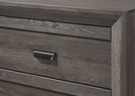 ZUN 1pc Contemporary Five Drawers Chest Grayish Brown Driftwood Finish Rustic Finish Bedroom Wooden B011P234750