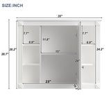 35'' x 28'' Wall Mounted Bathroom Storage Cabinet, Medicine Cabinet, Modern Bathroom Wall Cabinet 41844907