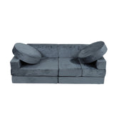 14pcs Kids Sofa Modular Play Couch,Child Sectional Sofa to Boost Creativity,Boys and Girls DIY W2911P220583