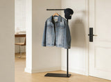 Clothing Rack, Golden Metal Freestanding Heavy Duty Clothes Rack with Marble Base, Multipurpose 45178611