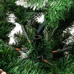 ZUN Christmas Tree 6FT 920 Branches Flocking Spray White Tree Plus Pine Cone 60548961