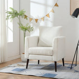 Teddy Fabric Accent Chair, Fabric Armchair Club Chair,Barrel Chair,Upholstered Arm Chair with Solid W1028P236496