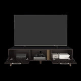 Vance 63" Wide Tv Stand with Two pull down Cabinets, Two Shelves, Cable Management , Living, Tv B200P253744