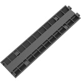 VEVOR Cable Protector Ramp, 4 Packs 2 Channels Speed Bump Hump, Rubber Modular Speed Bump Rated T3342P360020
